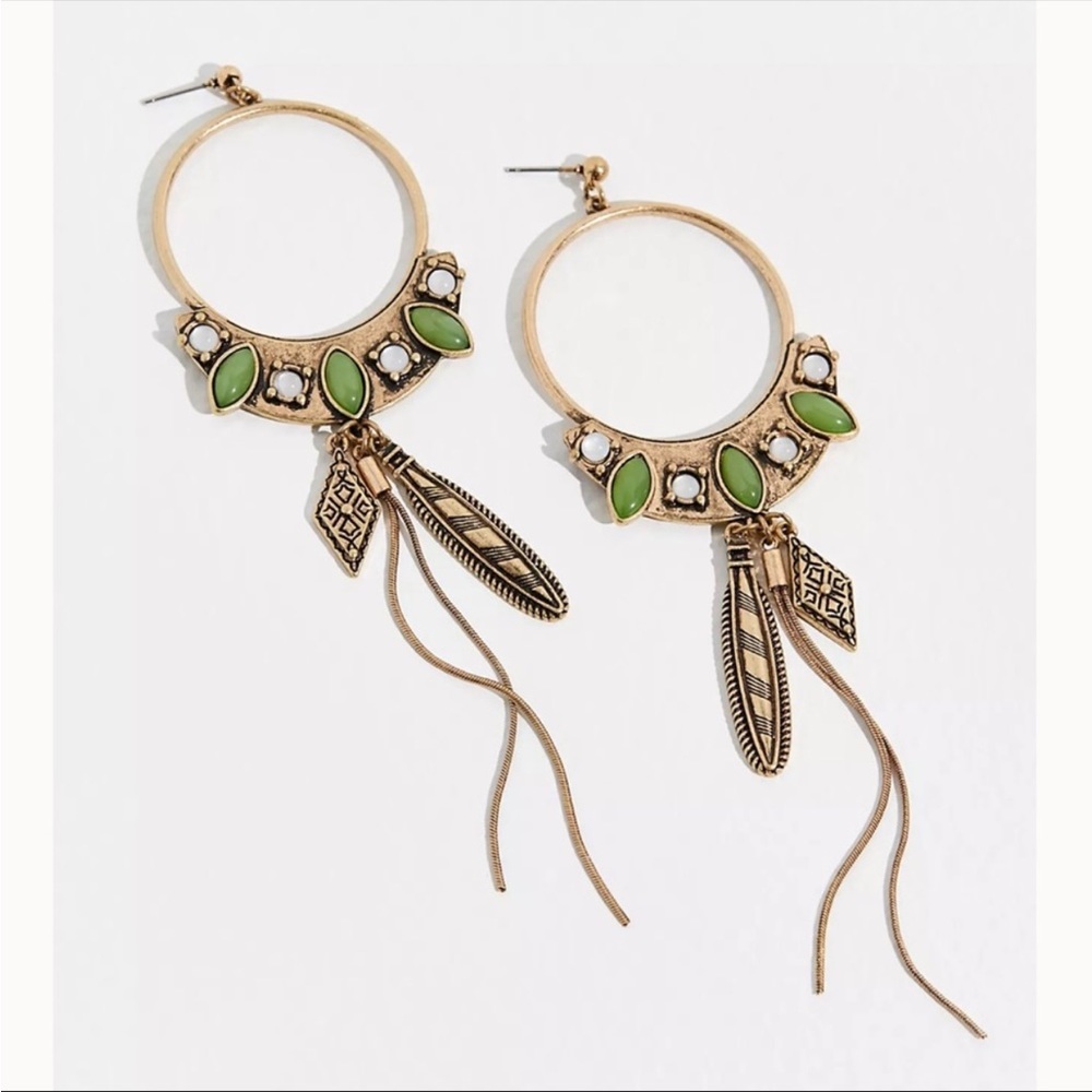 Free People Winona Hoops NWT